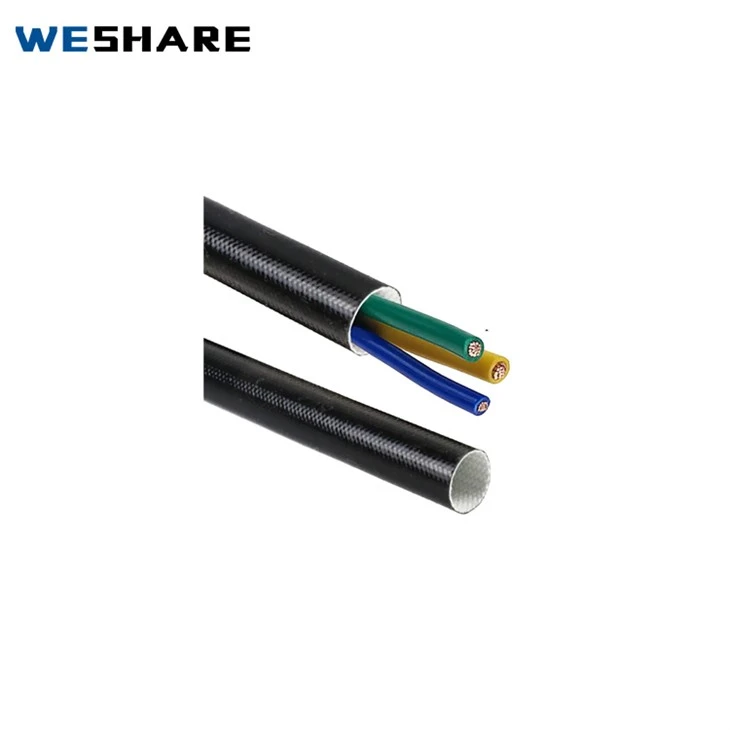 Manche de silicone en fibre de verre d'isolation
